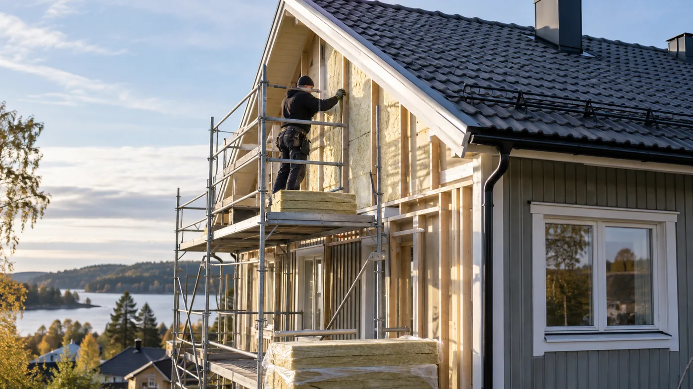 energieffektiv renovering atgarder som ofta ger bast effekt i en realistisk svensk bygg- och renoveringsmiljö